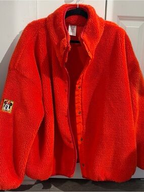 Disney Parks - Minnie Mouse Holiday Fleece Jacket for Women 3XL red/orange